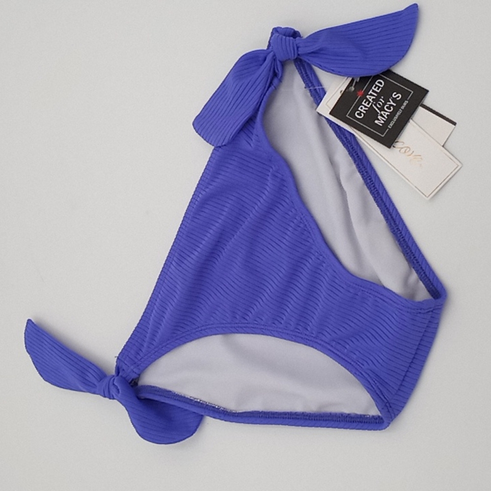 Salt + Cove Ribbed Side Tie Hipster Bikini Bottom Lilac Purple L